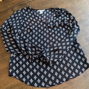 WHBM Peasant Style Long Sleeve Top - Size 4